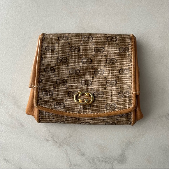 GUCCI vintage micro gg monogram pouch